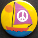 Boat with peace symbol...