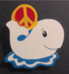 Smiling peace whale