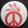 Red dove and Peace Symbol