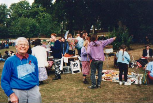 Reverend John Dennis enjoying the Peace Festival