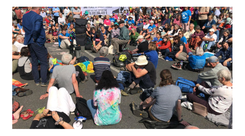 A 1980s peace rally