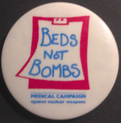 Rusted 1982 CND Badge