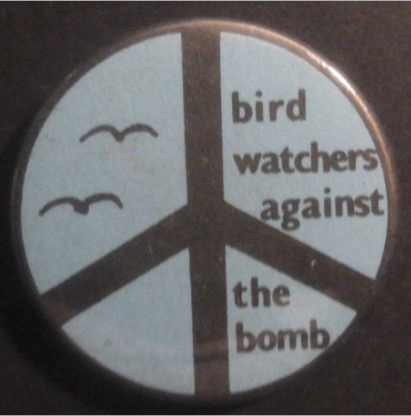 Rusted 1982 CND Badge