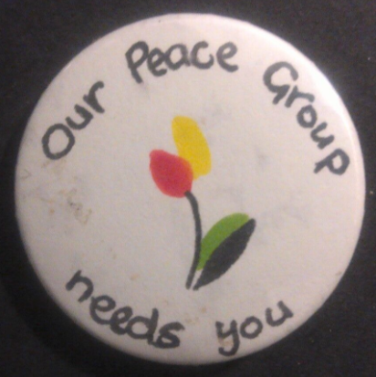 Rusted 1982 CND Badge