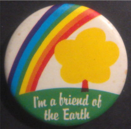 Rusted 1982 CND Badge