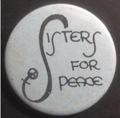 Rusted 1982 CND Badge