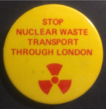 Rusted 1982 CND Badge
