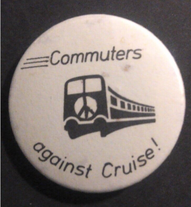 Rusted 1982 CND Badge