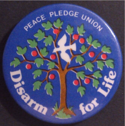 Rusted 1982 CND Badge