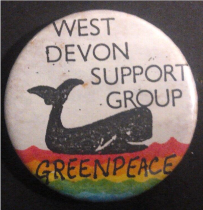 Rusted 1982 CND Badge