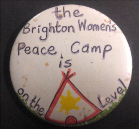 Rusted 1982 CND Badge