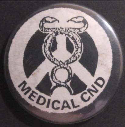 Rusted 1982 CND Badge