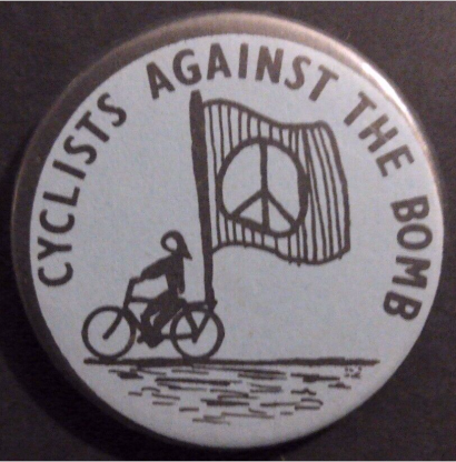 Rusted 1982 CND Badge