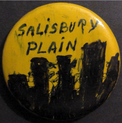 Rusted 1982 CND Badge