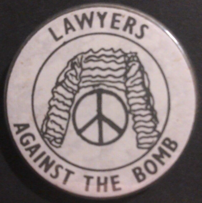 Rusted 1982 CND Badge