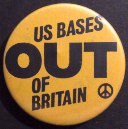 Rusted 1982 CND Badge