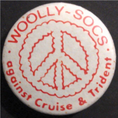 Rusted 1982 CND Badge