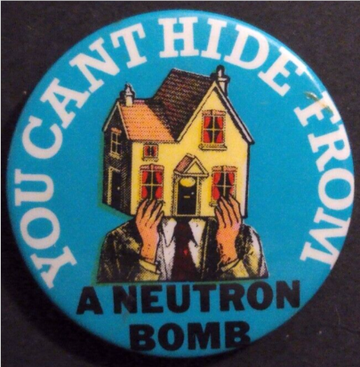 Rusted 1982 CND Badge
