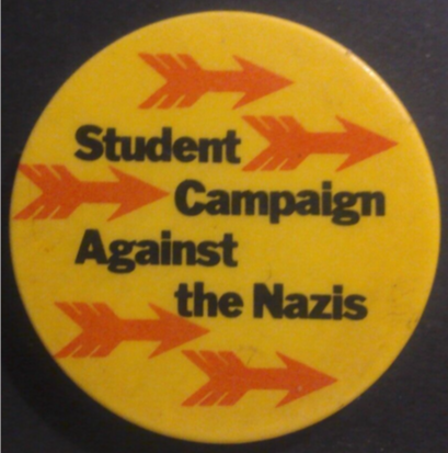 Rusted 1982 CND Badge
