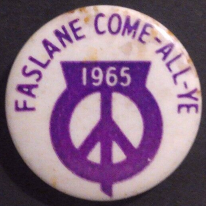 Rusted 1982 CND Badge