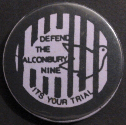 Rusted 1982 CND Badge