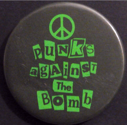 Rusted 1982 CND Badge
