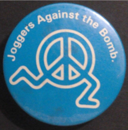 Rusted 1982 CND Badge