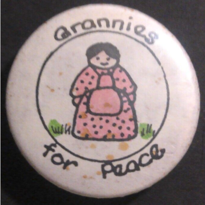 Rusted 1982 CND Badge