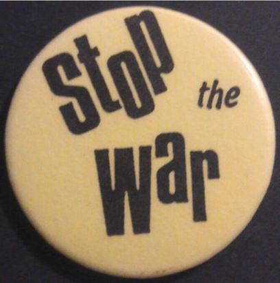Rusted 1982 CND Badge