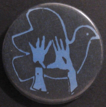 Rusted 1982 CND Badge