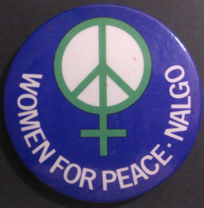 Rusted 1982 CND Badge