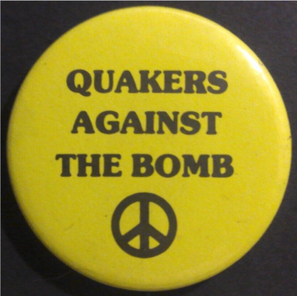 Rusted 1982 CND Badge