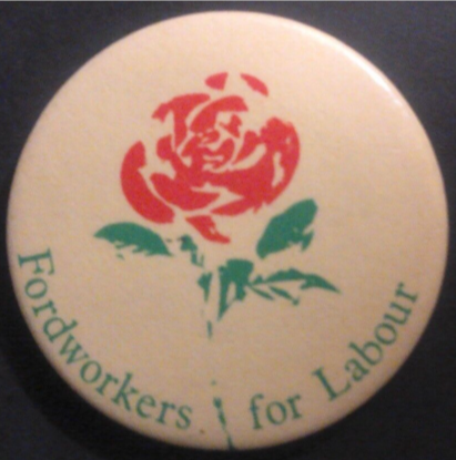 Rusted 1982 CND Badge
