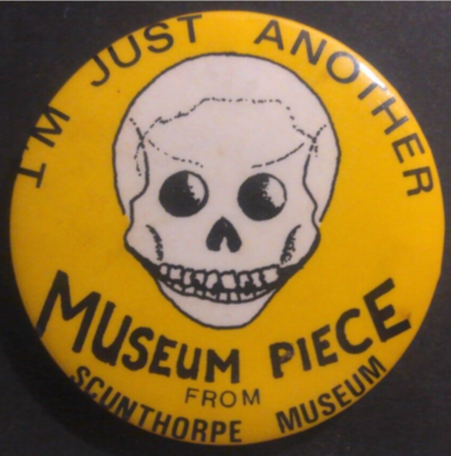 Rusted 1982 CND Badge