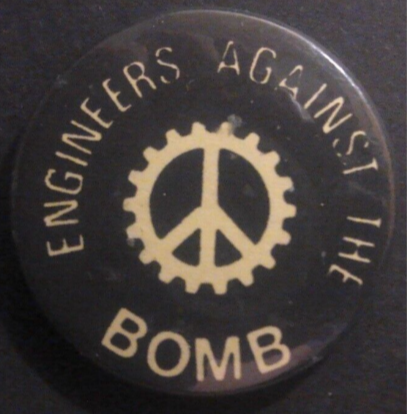 Rusted 1982 CND Badge