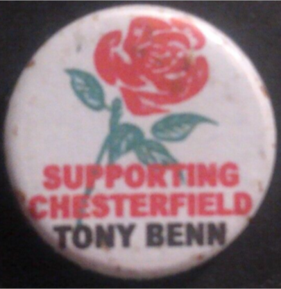 Rusted 1982 CND Badge