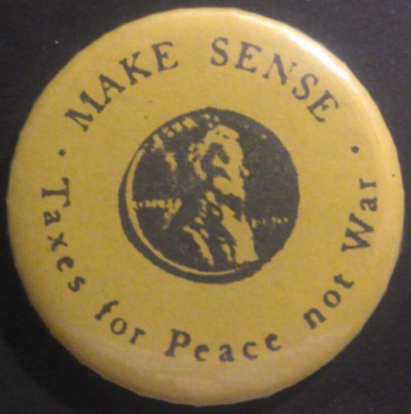 Rusted 1982 CND Badge