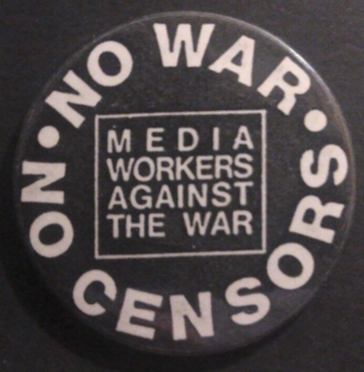 Rusted 1982 CND Badge