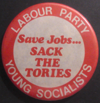 Rusted 1982 CND Badge