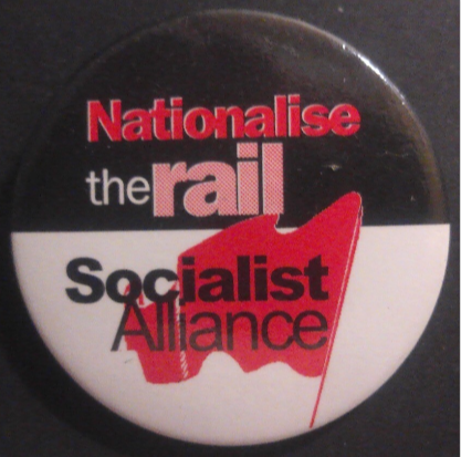 Rusted 1982 CND Badge