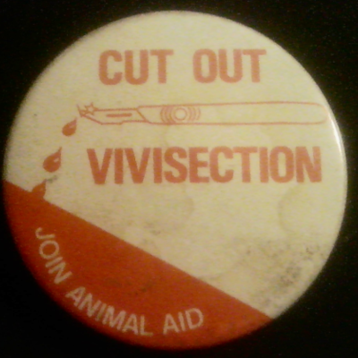 Rusted 1982 CND Badge