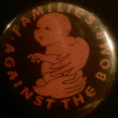 Rusted 1982 CND Badge