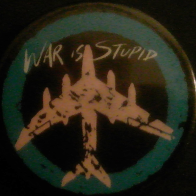 Rusted 1982 CND Badge