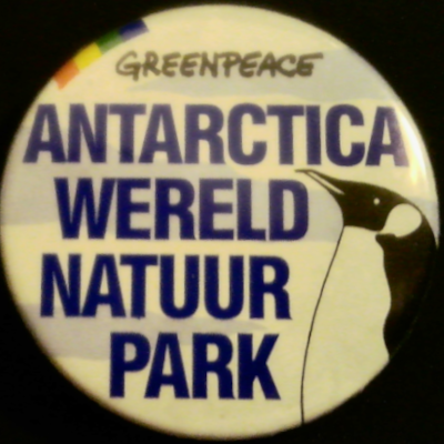 Rusted 1982 CND Badge