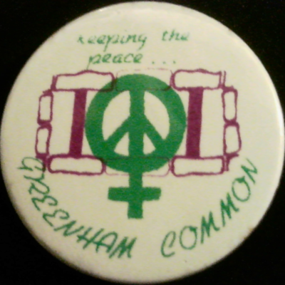 Rusted 1982 CND Badge