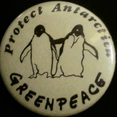 Rusted 1982 CND Badge