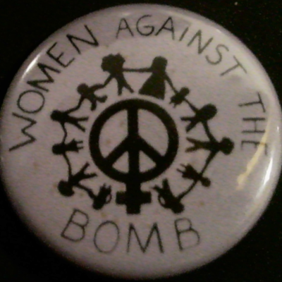 Rusted 1982 CND Badge