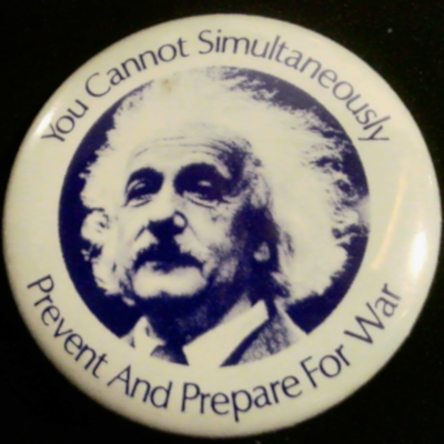 Rusted 1982 CND Badge