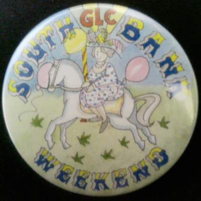 Rusted 1982 CND Badge