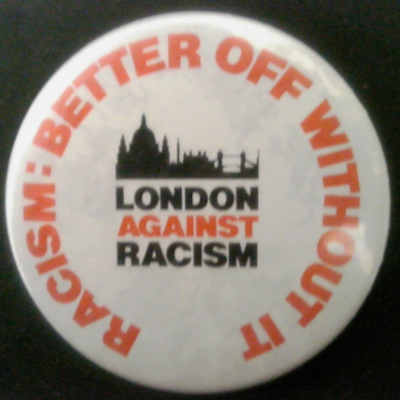 Rusted 1982 CND Badge